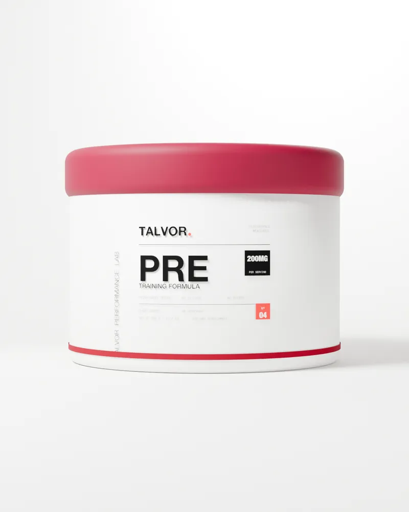 TALVOR Pre tub with a black-cherry lid (3D render)